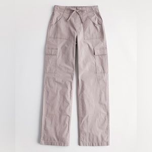 BAGGY CARGO PANTS Purple Grey
